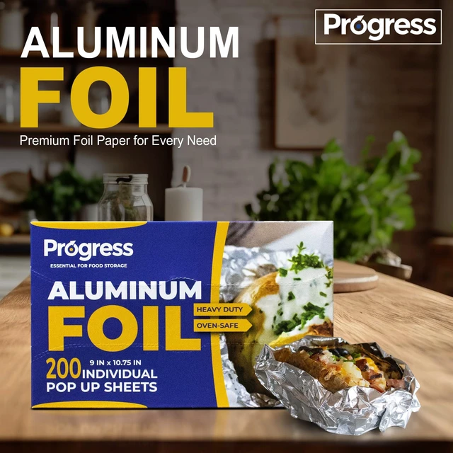 Alt view image 2 of 7 - Aluminum Foil Wrap Sheets 9 x 10 3/4 Silver 200 per Box - Non-stick Heavy Duty aluminum foil sheets for Restaurants, Delis & Catering (9" x 10 3/4", 200)