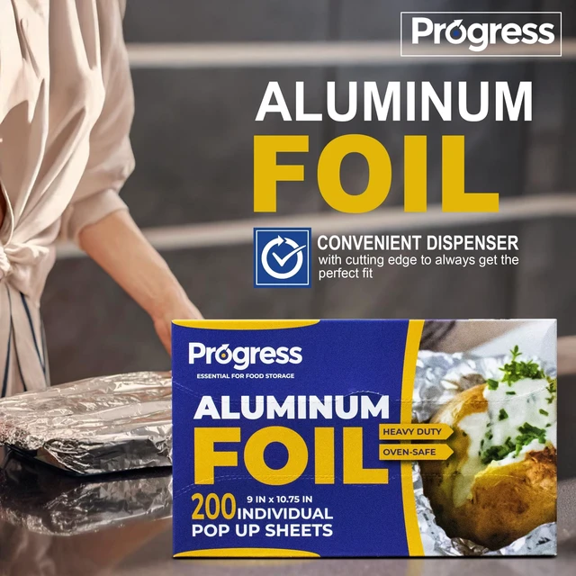 Alt view image 3 of 7 - Aluminum Foil Wrap Sheets 9 x 10 3/4 Silver 200 per Box - Non-stick Heavy Duty aluminum foil sheets for Restaurants, Delis & Catering (9" x 10 3/4", 200)