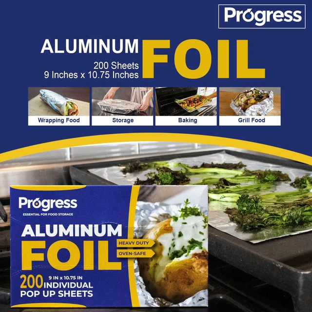 Alt view image 4 of 7 - Aluminum Foil Wrap Sheets 9 x 10 3/4 Silver 200 per Box - Non-stick Heavy Duty aluminum foil sheets for Restaurants, Delis & Catering (9" x 10 3/4", 200)