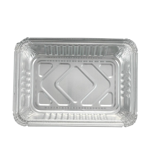 Alt view image 5 of 6 - 25Pack Disposable Aluminum Foil Pans with Lids 8.5x6.3-2.25LB | Heavy Duty Foil Pans with Board Lids, Disposable Take Out Food Containers, Foil Pans for Meal Prep Freezer Cooking Baking