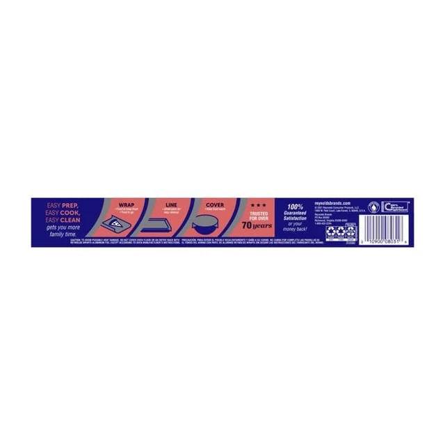 Alt view image 2 of 6 - Aluminum Foil (30 Sq Ft , Pack of 6)