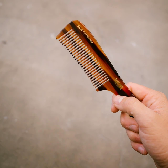 Alt view image 2 of 7 - CT9 Styling Comb Professional Barber Comb for Medium to Long Hair, Wide Tooth Hair Comb for Men, Precision Styling Comb, Plant Cellulose Acetate, Durable Anti Static Grooming Comb