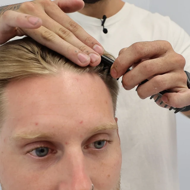 Alt view image 5 of 7 - CT9 Styling Comb Professional Barber Comb for Medium to Long Hair, Wide Tooth Hair Comb for Men, Precision Styling Comb, Plant Cellulose Acetate, Durable Anti Static Grooming Comb