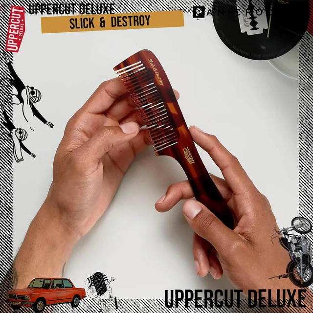 Alt view image 7 of 7 - CT9 Styling Comb Professional Barber Comb for Medium to Long Hair, Wide Tooth Hair Comb for Men, Precision Styling Comb, Plant Cellulose Acetate, Durable Anti Static Grooming Comb