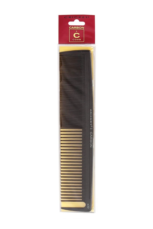 Alt view image 4 of 7 - C30 Professional Hair Stylist Power Carbon Comb - Heat-Resistant, Anti-Static, Seamless Teeth for Detangling and Styling, Dual-Function Fine & Wide Tooth Design with Sectioning Pick - Black