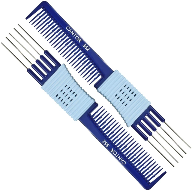 Main image of Lift Teasing Comb and Hair Pick 2 Pack, Stainless Steel Lifts - Anti Static Comb For All Hair Types