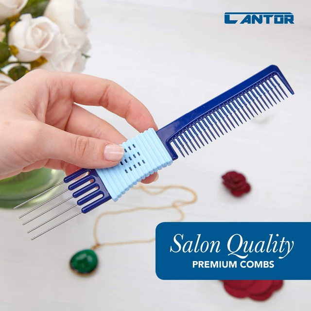 Alt view image 4 of 5 - Lift Teasing Comb and Hair Pick 2 Pack, Stainless Steel Lifts - Anti Static Comb For All Hair Types