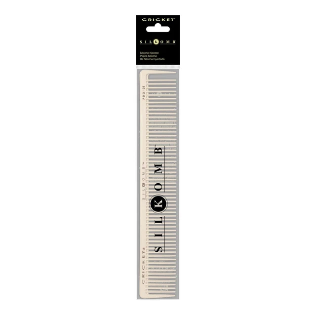 Alt view image 4 of 6 - Silkomb Pro-25 Multi Purpose Hair Cutting Comb - Silicone-Injected, Seamless Teeth with Dual Tooth Pattern for Precision Cutting, Styling, Ideal for All Hair Types
