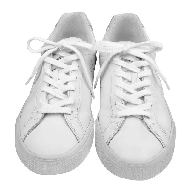 Alt view image 6 of 6 - Shoe Laces for Veja Replacement Shoelaces Strings | 7MM Flat Laces | Material: Cotton | Color:White, Size:44Inch