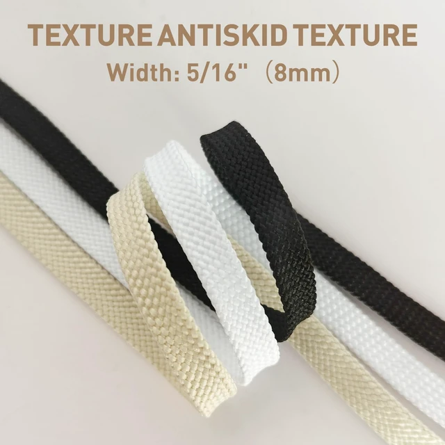 Alt view image 3 of 6 - Flat Shoelaces for New Balance 9060, 574, 997, 998, White, 45in | 5/16"(8mm) Athletic Classic Shoe Laces Replacement Strings for Sneakers