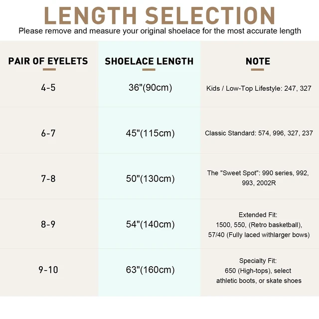 Alt view image 6 of 6 - Flat Shoelaces for New Balance 9060, 574, 997, 998, White, 45in | 5/16"(8mm) Athletic Classic Shoe Laces Replacement Strings for Sneakers