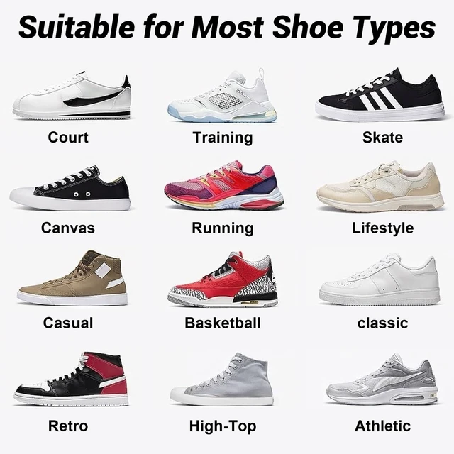 Alt view image 6 of 7 - [2 Pairs Flat Shoe Laces for Sneakers 5/16" Width 30"-72" Length 26 Color Shoelaces Black 72"(182 cm)