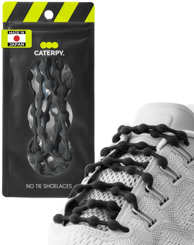 Main image of RUN Elastic Shoe Laces - No Tie Shoelaces for Adults, Jaguar Black | For Adults & Kids, Versatile, Easy-to-Use, All Shoes, No-Tie, Sports Shoes