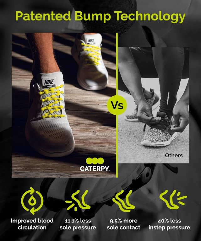 Alt view image 4 of 7 - RUN Elastic Shoe Laces - No Tie Shoelaces for Adults, Jaguar Black | For Adults & Kids, Versatile, Easy-to-Use, All Shoes, No-Tie, Sports Shoes