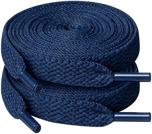 Main image of Flat Shoelaces for Sneakers,2 Pair Running Shoe laces for Adults | Braided Polyester|7 Colors|4 Lengths 37.5-63 Inch|Durable Shoestrings for Athletic Running Walking Hiking Boot Strings
