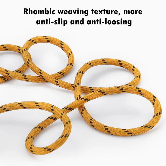 Alt view image 3 of 7 - 2 Pairs Work Boots Shoe Laces, 4.5mm Round Shoelaces Black Red 72" | Tight rhombic woven heavy duty round hiking laces, anti-slip & anti-loosening; 39"72" lengths & 16 colors for men & women.