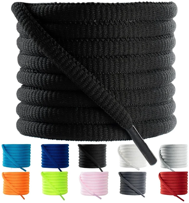 Main image of 1 Pair Oval ShoeLaces Athletic Shoe Laces Round Running Shoelace