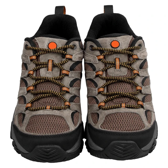 Alt view image 5 of 6 - Shoe Laces for Merrell Replacement Shoelaces Strings | 2 Pairs | 4.5MM Round Laces | Material: Polyester | Color: Black&YellowCombo | Size: 48Inch