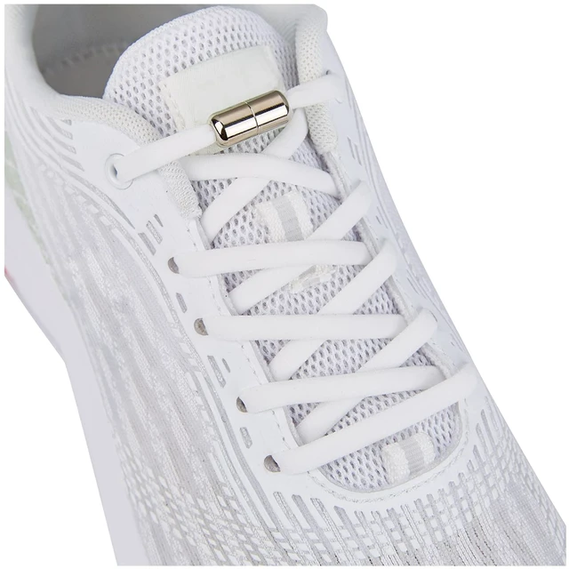Main image of Elastic Shoe Laces for Kids and Adults Sneakers,Elastic No Tie Shoelaces White