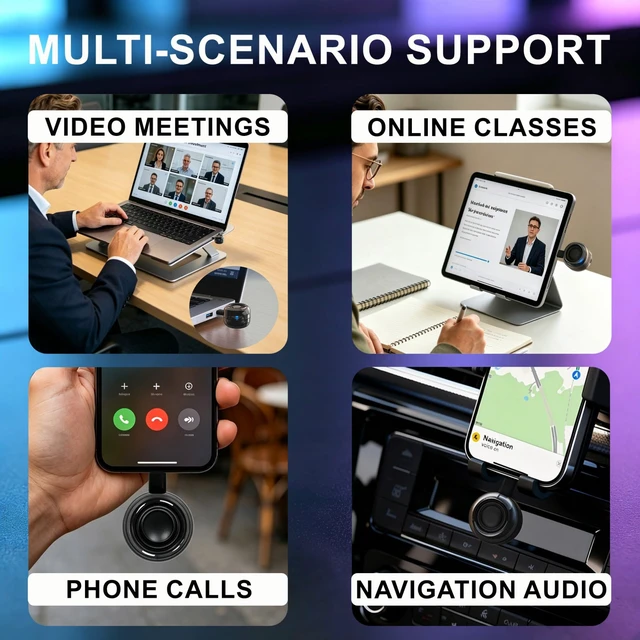 Alt view image 6 of 7 - Mini Speaker, Type-C Phone Amplifier No Charging Needed | Portable Aux Speaker Plug & Play for Cell Phone Laptop Tablet,Easy to Use Cool Gadgets Gifts for Seniors Elder Parents