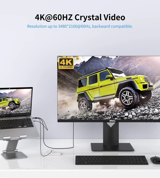 Alt view image 6 of 7 - USB C Cable 4K60Hz, 6.6ft for Studio Display, Wacom | Touchscreen Portable Monitor, AR Glasses Xreal Air, Rayneo, Rokid, USB-C Monitor