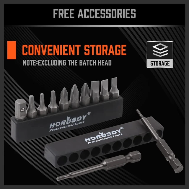 Alt view image 6 of 7 - 23pc 1/4" Ultra Low Profile Mini Ratchet Screwdriver Set Tamper Resistant Star Bits, 90 Degree Right Angle Offset Reversible Drive Handle, High Torque Close Quarters Tool with Multi Hex Bits