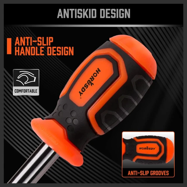 Alt view image 5 of 7 - 23pc 1/4" Ultra Low Profile Mini Ratchet Screwdriver Set Tamper Resistant Star Bits, 90 Degree Right Angle Offset Reversible Drive Handle, High Torque Close Quarters Tool with Multi Hex Bits