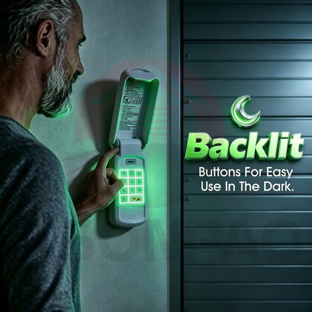 Alt view image 4 of 7 - Genie Garage Door Opener Keypad Replacement | 3-Year Warranty FCC Certified Compatible with All Intellicode Genie Garage Door Opener
