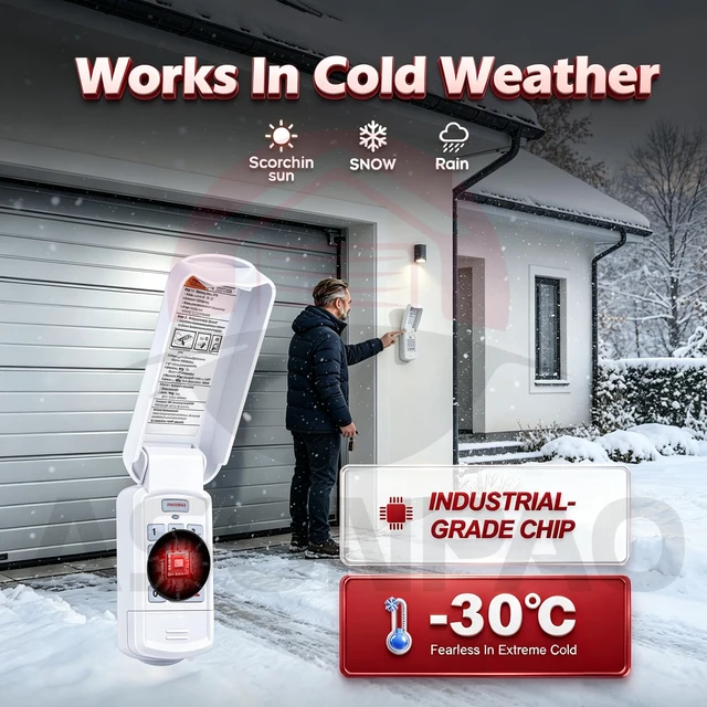 Alt view image 7 of 7 - Genie Garage Door Opener Keypad Replacement | 3-Year Warranty FCC Certified Compatible with All Intellicode Genie Garage Door Opener