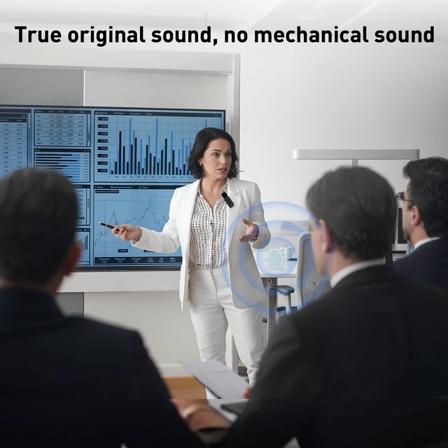 Alt view image 5 of 7 - Wireless Voice Amplifier with Lavalier Mic for Teachers | Portable Speaker, Clip-On Microphone, Mini Design, Personal Mic System, for Speech, Meeting, Yoga