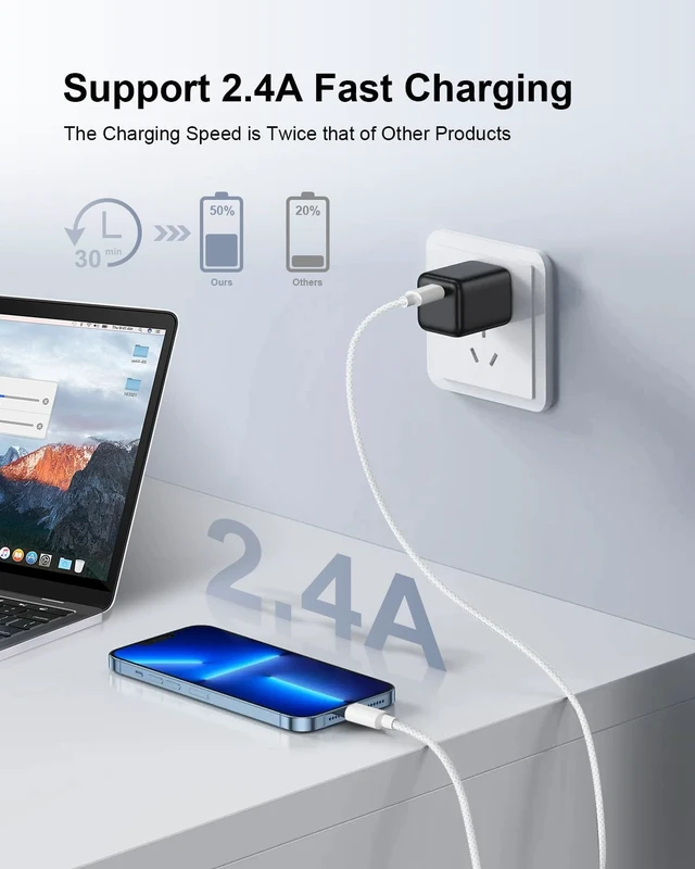 Alt view image 2 of 7 - Cable 3ft 2pack, Apple MFi Certified iPhone Charger Cord Lead Nylon Braided Car Fast Charging Lightning Cable Apple Charging Cord for iPhone 14 13 12 11 Pro Max XS X 8 7Plus 6 SE iPad