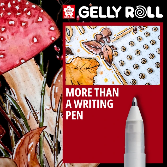 Alt view image 4 of 6 - Gelly Roll Classic White Gel Pen Set, Assorted Sizes, 3 Pack