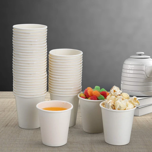 Alt view image 6 of 6 - Small Paper Bath Cups - 3 Oz Mouthwash & Rinse Cups