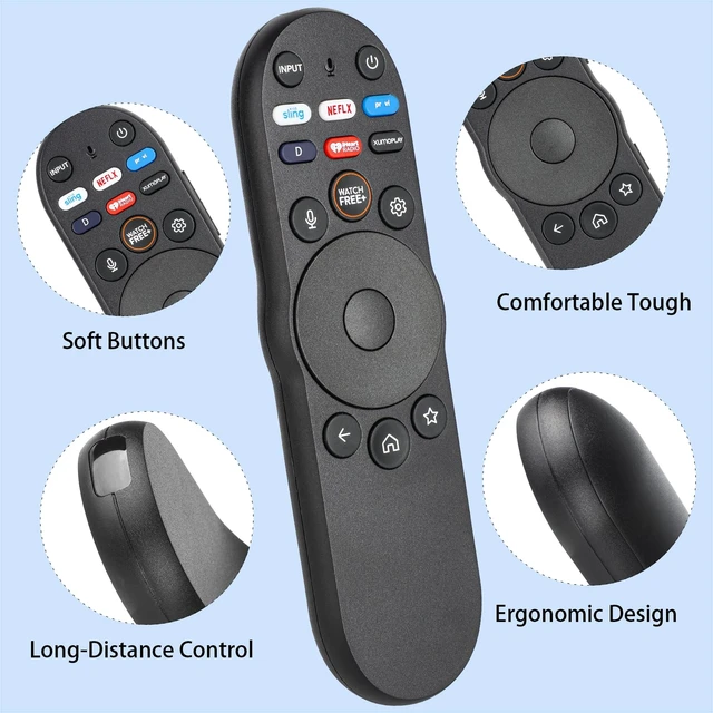 Alt view image 4 of 6 - XRT270 Voice Remote Control Compatible with Vizio Smart TV Smartcast 4K P-Series V-Series D-Series M-Series Replacement Controller with Batteries
