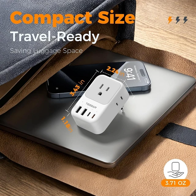 Alt view image 6 of 7 - US to Europe Plug Adapter Type?C Travel Adaptor