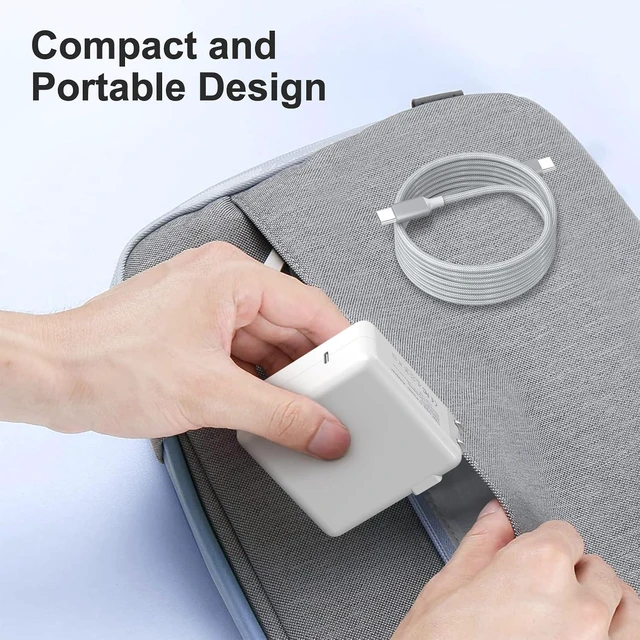 Alt view image 7 of 7 - Compatible with Mac Book Pro Charger 70W USB C Fast Charger Power Adapter
