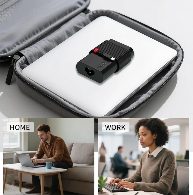 Alt view image 7 of 7 - New Slim 65W USB C Laptop Charger Compatible with Laptop