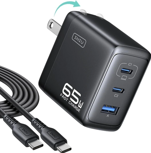 Main image of Laptop Charger 65W Type C Charger Fast Charging Block for MacBook