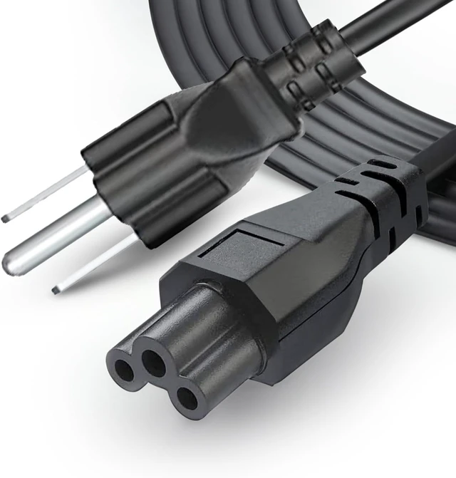 Alt view image 6 of 6 - 3 Prong AC Laptop Power Cord 5Ft Universal Power Cable