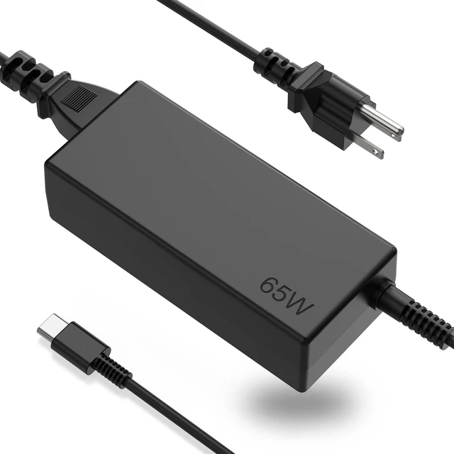 Main image of 65W USB C Charger Replacement for ThinkPad X1 X13 T14 T15 E14 E15 T480s T490 E480 Yoga 7i 9i Thinkbook 13s 14 15 16 Plus G4 Fast Charging Type C Laptop Power Cord Adapter