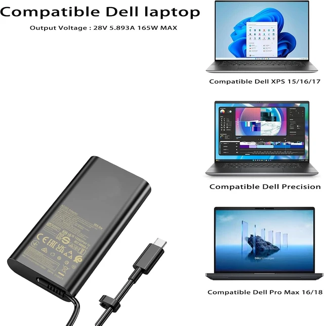 Alt view image 4 of 7 - 165W USB-C Charger for Pro Max 16 18 Plus MB16250 MB18250 MA16250