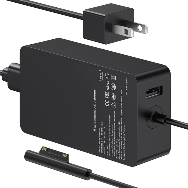 Main image of 65W Surface Pro Charger for Microsoft Surface Pro 7/6/4/3/8/9/11/5