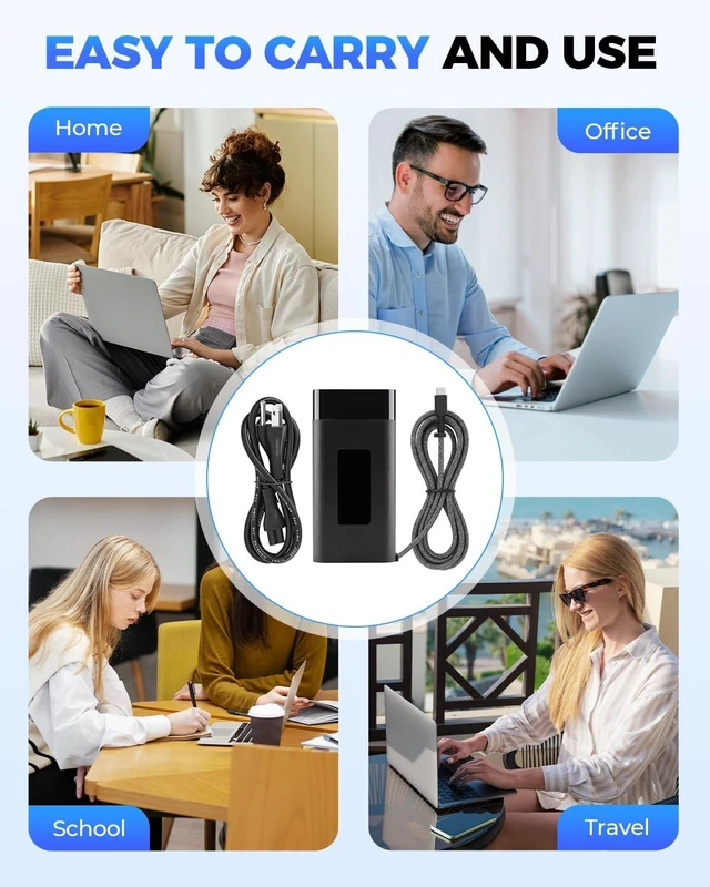 Alt view image 6 of 7 - 90W USB C Laptop Charger Compatible with Power Adapter with Cord
