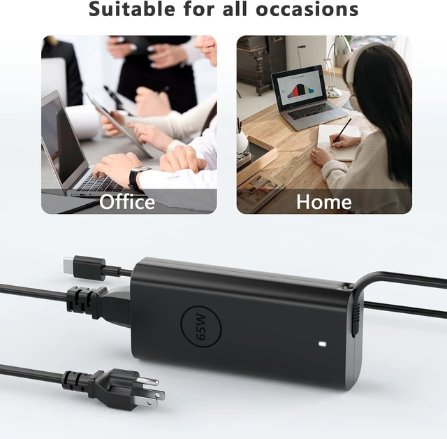 Alt view image 4 of 7 - 65W USB C Pro Laptop Charger Compatible with Pro 13 14 16 Plus