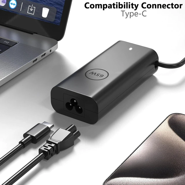 Alt view image 5 of 7 - 65W USB C Pro Laptop Charger Compatible with Pro 13 14 16 Plus