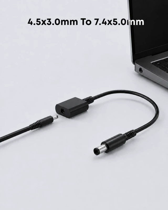 Alt view image 4 of 7 - 65W 4.5mm Charger AC Adapter Compatible with Inspiron Laptop