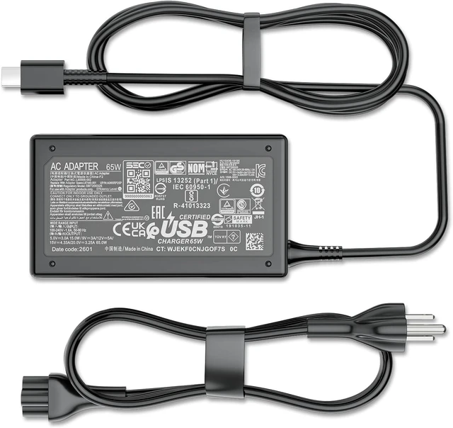 Main image of 65W USB Type-C Laptop Charger for Spectre Envy X360 EliteBook Pavilion