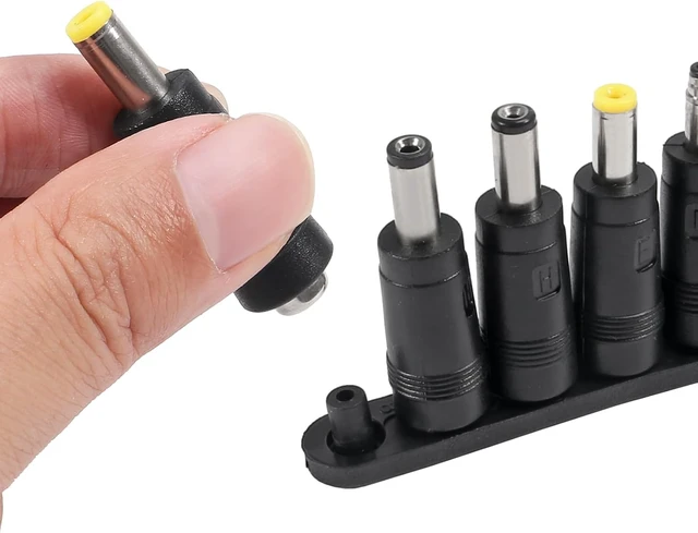 Alt view image 6 of 6 - 34Pcs Universal 5.5mm x 2.1mm DC AC Connector Power Adapter Tips Connector Power Socket Kits Compatible with Thinkpad Laptop Charger Power Supply Convert Plug Set