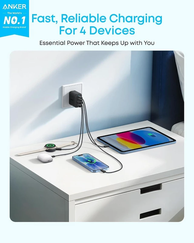 Alt view image 2 of 5 - Zolo USB C Charger Block 50W Max Output Type C Charger Fast Charging