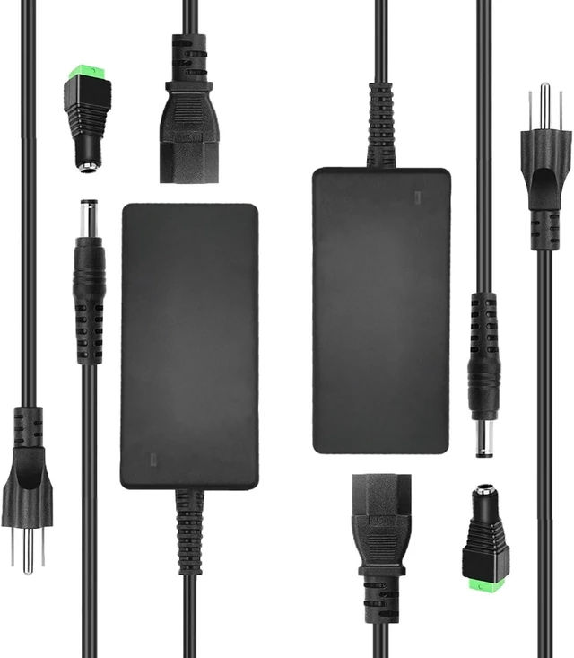 Main image of 2 Pack 24V 6A 144W Power Supply Adapter AC Power Adapter Supply AC/DC Adapter 100V~240V AC to DC Converter for 5050 3528 LED Strip Light 3D Printer CCTV Camera LCD Monitor